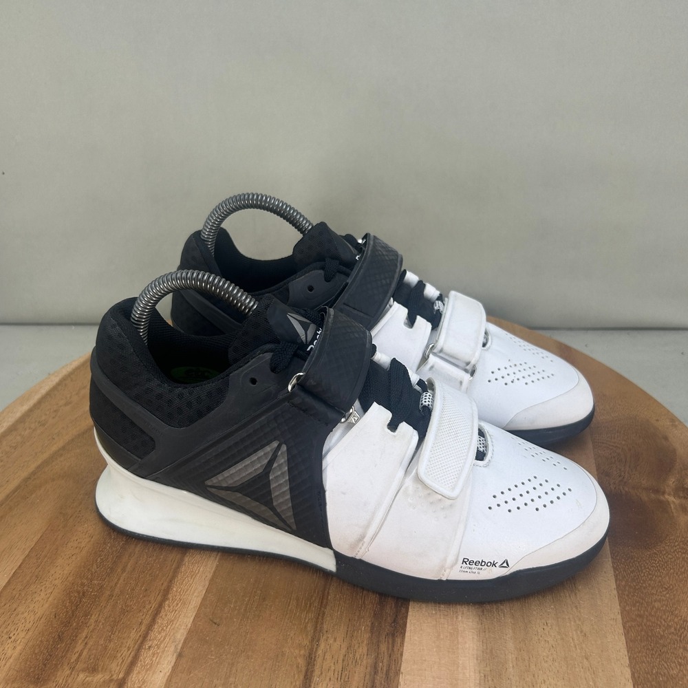 Reebok Legacy Lifter Womens Weightlifting Shoes White Black BD4730 Size 8